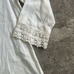 Dylan  Anthropologie Embroidered Tunic Top Womens Small Floral Blouse Crochet Photo 4