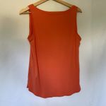 J.Jill perfect pima bright orange tangerine sleeveless tank top women's M FLAW Size M Photo 5