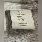 Cynthia Rowley Oversized Linen Striped V-neck Button up Top Sz S Beachy summer Photo 2