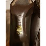 ESCADA Vintage Rare Brown Jeweled Pointed Toe Kitten Heels Size 6.5 Photo 8