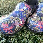 Sanita 40 Ardsley Floral Print Clogs Slip On 9.5 10 Comfort Nurse Shoes Photo 6
