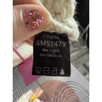 POL Knit Sweater With Pink Flowers Size large Photo 4