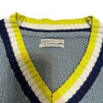 Urban Outfitters  Blue Navy Yellow White V Neck Long Sleeve Casual Sweater XS Photo 3