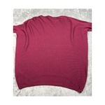 Lafayette 148 New York Burgundy Ribbed Knit Dolman Sleeve Top Pullover Small Photo 4