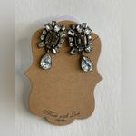 WA Studios Silver Crystal Drop Art Deco Earrings Photo 1