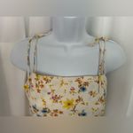 Old Navy Fit & Flare Tie-Strap Linen Blend Floral Mini Dress (636) Photo 6