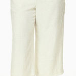 Wilfred Aritzia Faun Pant Size XL Cream Tan Tie Back Lightweight Neutral Office Photo 0