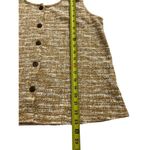 W5 Women Size Large Mustard Cream Sleeveless Blouse Top Shirt (23-411) Photo 5