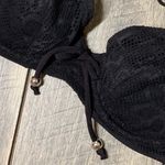 Pour Moi? Black Lace Halter Bikini Top Size L Photo 2
