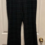 The Limited Vintage  Stretch‎ Dress Pants 10 Black Plaid Trousers Flat Front Y2K Photo 0