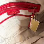 Michael Kors Red Lydia Large Leather Hobo Bag Designer Shoulder Bag Purse Photo 12