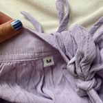 light pastel purple polka dot beachy halter dress Size M Photo 2