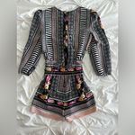 Bisou Bisou  Black and Pink Patterned jumpsuit Photo 2