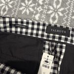 Talbots NWT Chatham Ankle Slim Leg Black & White Gingham Size 12 Photo 3