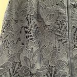 Ann Taylor Navy Blue Floral Lace Overlay Pencil Skirt Sz 2 Photo 6