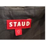 STAUD Kai Twist Crop Halter Top Size 12 Black Photo 3