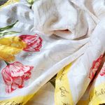 Nina Ricci Silk Cotton Scarf Bandana Yellow Photo 10