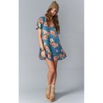 Show Me Your Mumu  Kylie Mini Dress  Size Medium Prairie Petal Blue Floral Photo 8