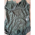 Green mesh lace bodysuit lingerie teddy size S Photo 1