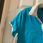 Brooks Bobbie  Blue/White Short Sleeve Polo Shirt 2XL Photo 3