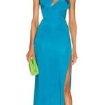 Et Ochs x Revolve June Cutout Ruched Gown in Cyan Blue Size 6 New w/Tag $1,695 Photo 0