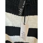 Bobi  Los Angeles Black and White Center Stitch Sweater Size M Photo 2