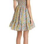 Mille Kiki Floral Print Off Shoulder Smocked Dress Large 8 Photo 2