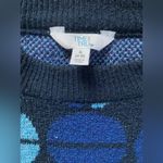 Time and Tru Women's Retro Print Sweater Size SM Blue Photo 2