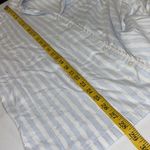 Victoria's Secret Victoria’s Secret sleep shirt button down striped long sleeves rhinestones Sz LG Photo 2