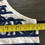 Lands' End  tank top striped Embroidered small Photo 5