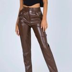 Princess Polly LOVE CLUB PANTS BROWN size 6 nwot Photo 0