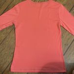 Orange Pink Graphic 3/4 Sleeve Y2K shirt Blue Canyon sz small Reba Photo 7