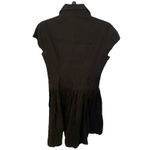 Norma Kamali  black dress, size M, cotton, buttons down the front. Photo 2