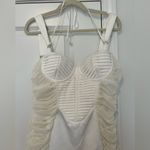 House Of CB NWOT London Lucinda White Ruched Corset Mini Dress Photo 4