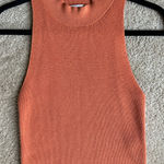 frame denim  Orange Sleeveless Tank Top Photo 0