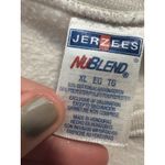 Jerzees Vintage Nebraska Women’s Basketball Sweatshirt XL VTG White X-Large Crewneck Photo 4