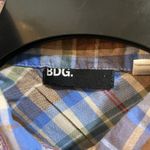 Urban Outfitters BDG  Top Women Small Blue Brown Plaid Rancher Cowgirl Farmhouse Photo 6