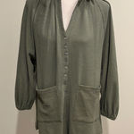 Entro NWT  Waffle Weave Front Pocket Shirt Sz M Photo 0