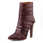Rebecca Minkoff Derea Chocolate Burgundy Leather Cutout High Heel Boots size 10 Photo 0