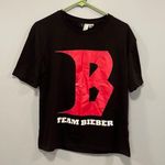  concert shirt! Black Justin Bieber team Bieber 2017 stadium tour Photo 0