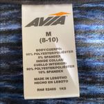 Avia  1/4 Zip Pullover Sports top Active Wear Blue Womens M 8-10 Yoga Running Photo 2