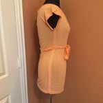 Abercrombie & Fitch NWOT  Orange Geometric Pattern Tie Waist Blouse Y2K Vintage Photo 4