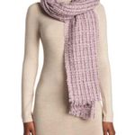 NWT Echo Lilac Lurex Tweed Wrap Scarf Purple Photo 0