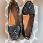 Cole Haan Black Leather Tassel Loafers classic normcore flats quiet luxury 8 Photo 4