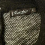 J. McLaughlin  Merino Wool Three Quarter Sleeve Sweater Brown Tan Large Photo 6