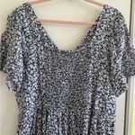 Old Navy ditsy floral jumpsuit boho wide leg puff sleeve Photo 3