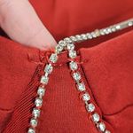 superdown  Jaxie Diamond Strap Mini Dress‎ NWT Size Medium Red Bodycon Photo 6