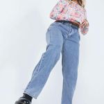 Princess Polly Cut Out jeans Mollie Asymmetrical Jeans Photo 0