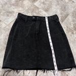 Hollister Ultra High Rise A Line Denim Black Distressed Mini Skirt Size 0 Photo 2