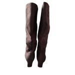 Seychelles  Tall Boots Brown Textile Upper Kitten Heel Size 6.5 Pull On Style NEW Photo 3